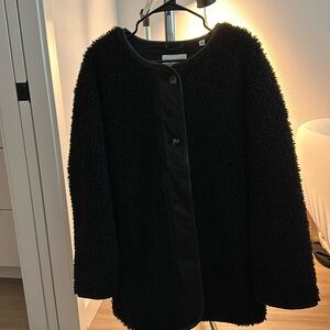 Wilfred Black Teddy Jacket